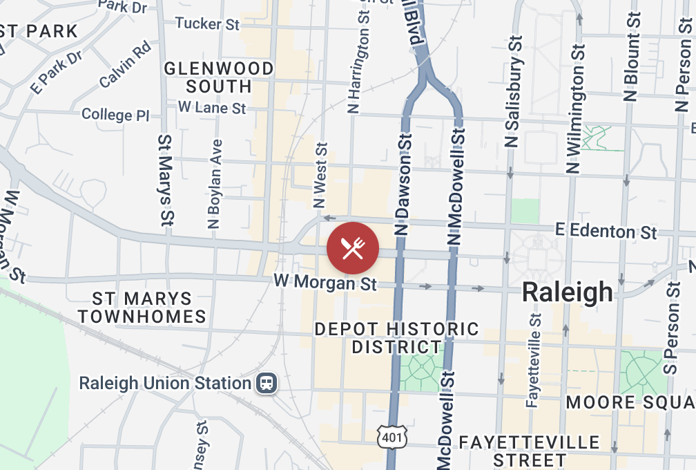 Second Empire Restaurant and Tavern Location Map