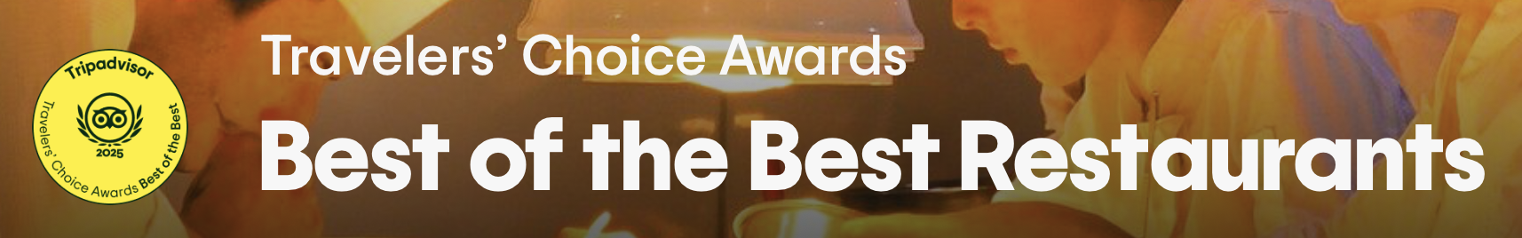 TripAdvisor Travelers' Choice Best of the Best 2025 Award Banner